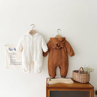 Load image into Gallery viewer, Baby Kid Unisex Solid Color Crochet Jumpsuits Wholesale 221121354
