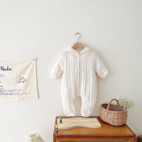 Load image into Gallery viewer, Baby Kid Unisex Solid Color Crochet Jumpsuits Wholesale 221121354
