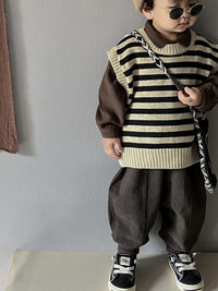 Load image into Gallery viewer, Baby Kid Unisex Striped Vests Waistcoats Wholesale 22112138
