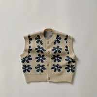Load image into Gallery viewer, Baby Kid Unisex Flower Vests Waistcoats Knitwear Wholesale 22112152
