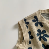 Load image into Gallery viewer, Baby Kid Unisex Flower Vests Waistcoats Knitwear Wholesale 22112152
