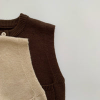 Load image into Gallery viewer, Baby Kid Unisex Solid Color Vests Waistcoats Knitwear Wholesale 22112154
