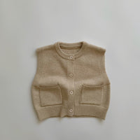 Load image into Gallery viewer, Baby Kid Unisex Solid Color Vests Waistcoats Knitwear Wholesale 22112154
