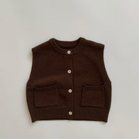 Load image into Gallery viewer, Baby Kid Unisex Solid Color Vests Waistcoats Knitwear Wholesale 22112154

