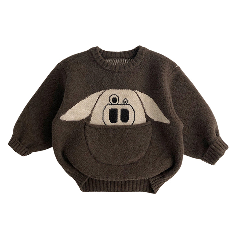 Baby Kid Unisex Animals Cartoon Print Sweaters Wholesale 221121571