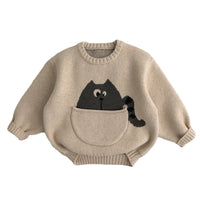 Load image into Gallery viewer, Baby Kid Unisex Animals Cartoon Print Sweaters Wholesale 221121571
