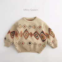 Load image into Gallery viewer, Baby Kid Unisex Checked Sweaters Knitwear Wholesale 221121616
