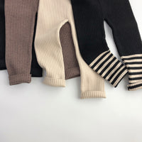 Load image into Gallery viewer, Baby Kid Girls Solid Color Striped Pants Leggings Wholesale 221121628
