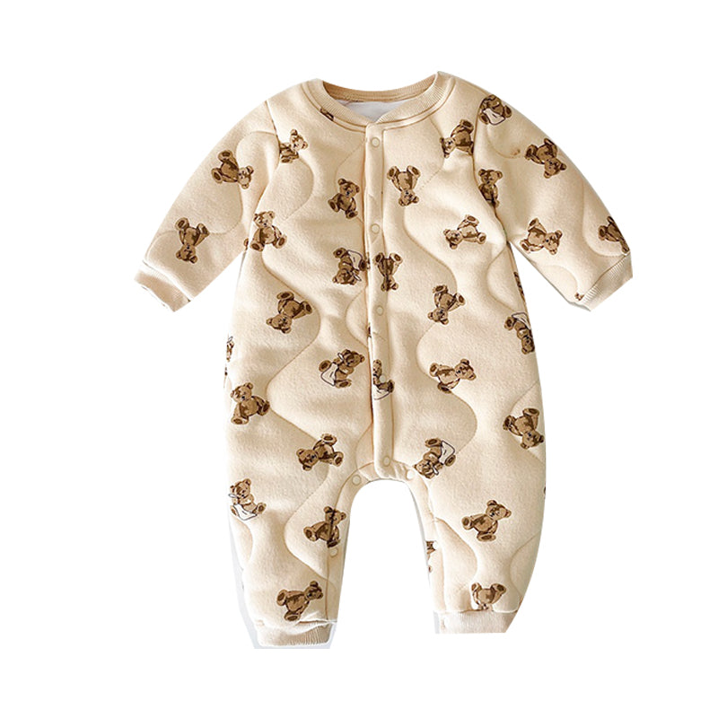Baby Kid Unisex Animals Print Jumpsuits Wholesale 221121642