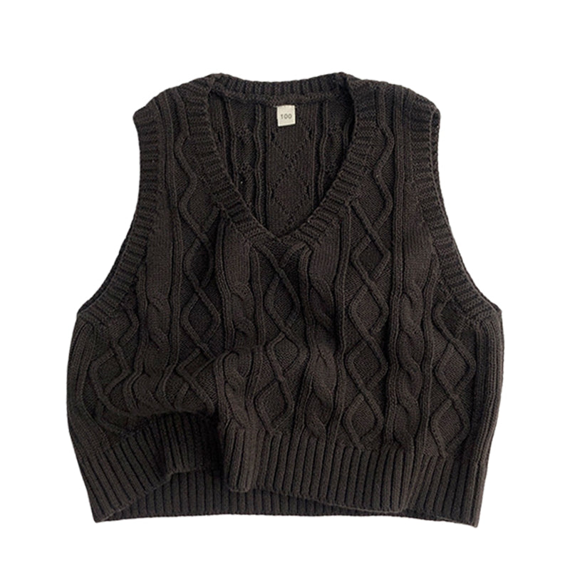 Baby Kid Unisex Solid Color Crochet Vests Waistcoats Wholesale 22112166