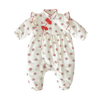 Load image into Gallery viewer, Baby Kid Girls Flower Print Jumpsuits Wholesale 221121662
