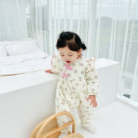 Load image into Gallery viewer, Baby Kid Girls Flower Print Jumpsuits Wholesale 221121662
