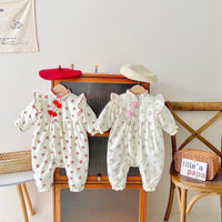 Load image into Gallery viewer, Baby Kid Girls Flower Print Jumpsuits Wholesale 221121662
