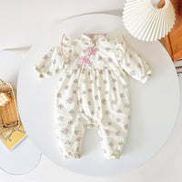 Load image into Gallery viewer, Baby Kid Girls Flower Print Jumpsuits Wholesale 221121662
