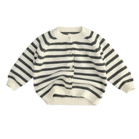 Load image into Gallery viewer, Baby Kid Unisex Striped Crochet Cardigan Wholesale 22112167
