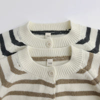 Load image into Gallery viewer, Baby Kid Unisex Striped Crochet Cardigan Wholesale 22112167
