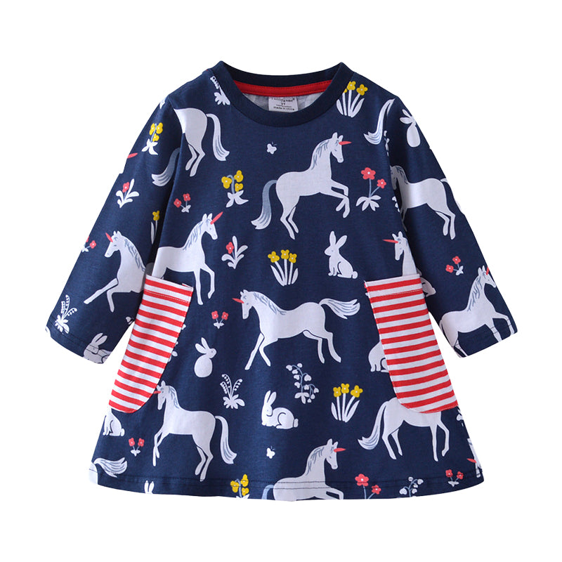 Baby Kid Girls Animals Dresses Wholesale 221125106