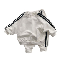Load image into Gallery viewer, 2 Pieces Set Baby Kid Unisex Solid Color Hoodies Swearshirts And Pants Wholesale 221125277
