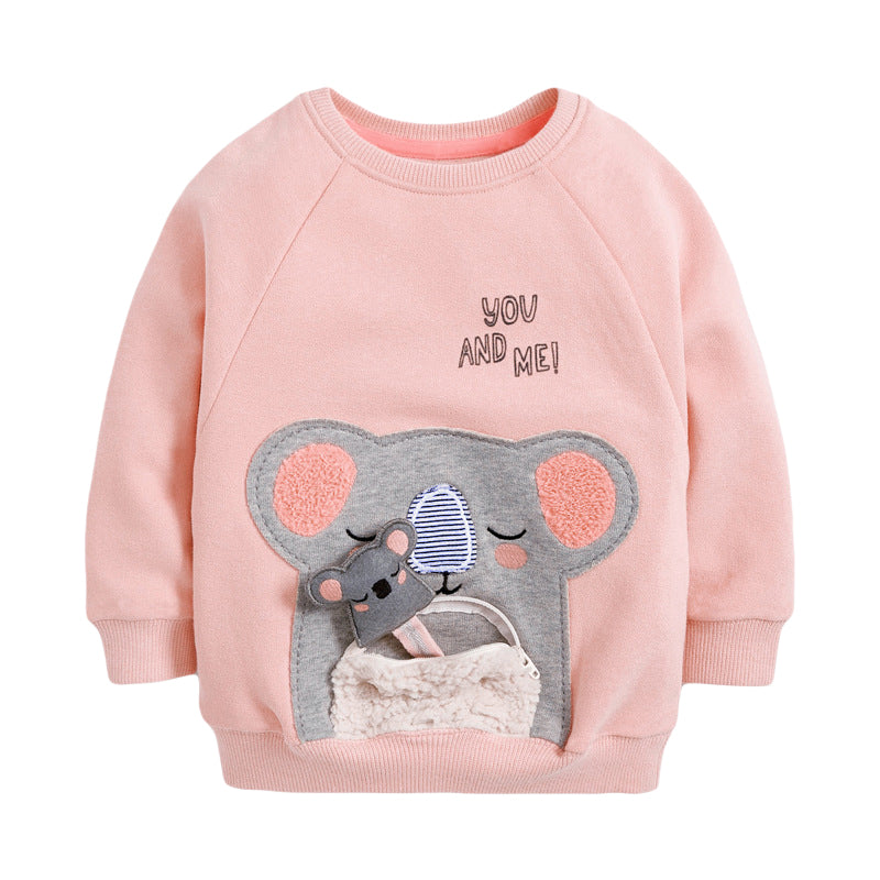 Baby Kid Girls Letters Animals Print Hoodies Swearshirts Wholesale 221125281