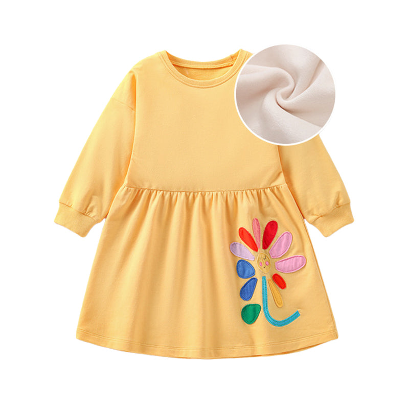 Baby Kid Girls Flower Cartoon Expression Dresses Wholesale 221125283