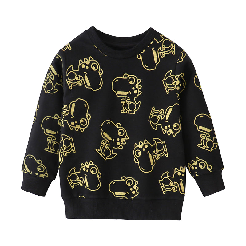 Baby Kid Boys Dinosaur Cartoon Print Hoodies Swearshirts Wholesale 221125291