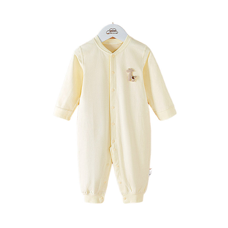 Baby Kid Unisex Solid Color Animals Jumpsuits Wholesale 221125310