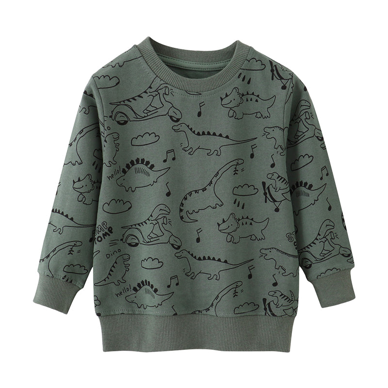 Baby Kid Boys Dinosaur Print Hoodies Swearshirts Wholesale 221125335