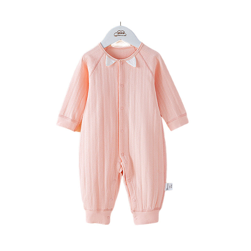 Baby Unisex Solid Color Jumpsuits Wholesale 221125336