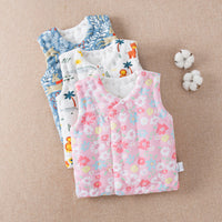 Load image into Gallery viewer, Baby Kid Unisex Flower Animals Cartoon Print Vests Waistcoats Wholesale 221125339
