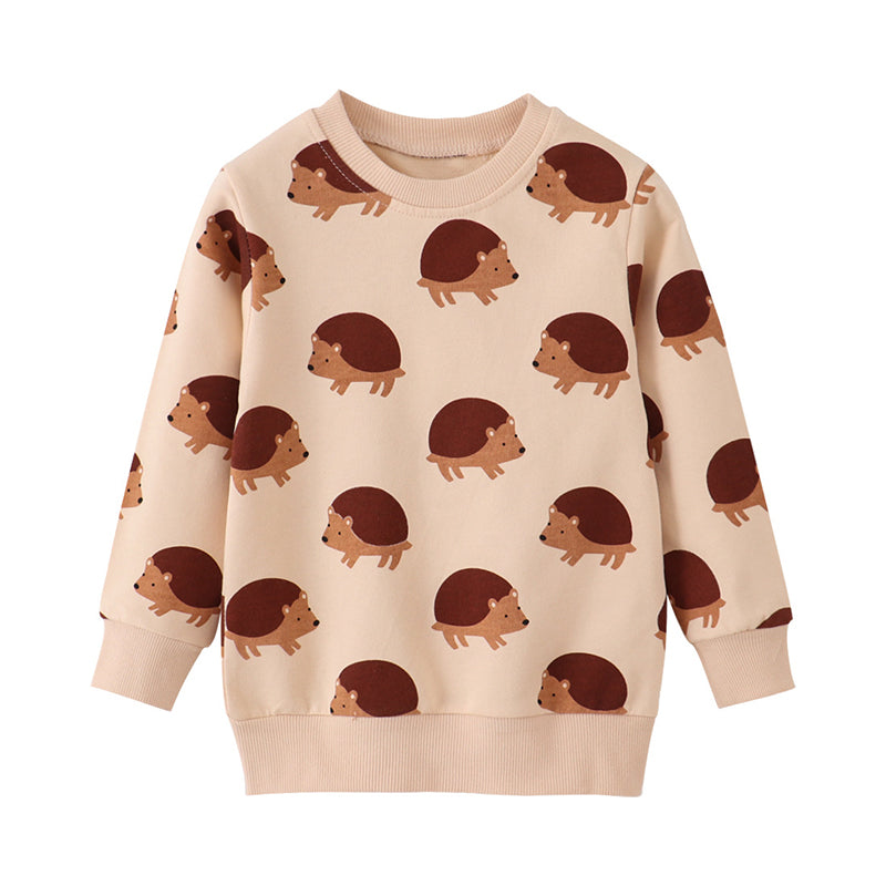 Baby Kid Unisex Animals Cartoon Print Hoodies Swearshirts Wholesale 221125345