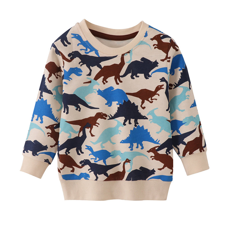 Baby Kid Unisex Animals Cartoon Print Hoodies Swearshirts Wholesale 221125346