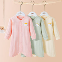 Load image into Gallery viewer, Baby Kid Unisex Striped Cartoon Expression Sleepwears Wholesale 221125357
