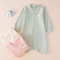 Load image into Gallery viewer, Baby Kid Unisex Striped Cartoon Expression Sleepwears Wholesale 221125357
