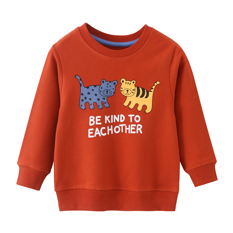 Baby Kid Boys Letters Cartoon Print Hoodies Swearshirts Wholesale 221125364