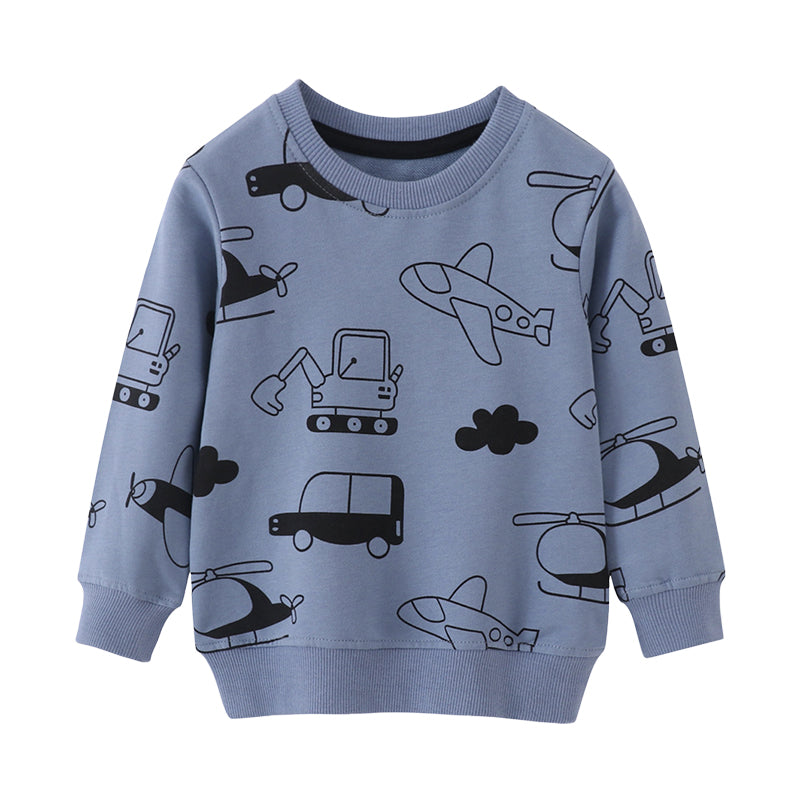 Baby Kid Boys Cartoon Print Hoodies Swearshirts Wholesale 221125366