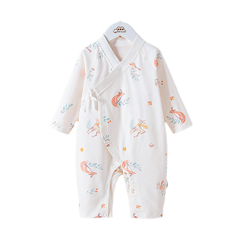 Baby Unisex Animals Cartoon Print Jumpsuits Wholesale 221125375