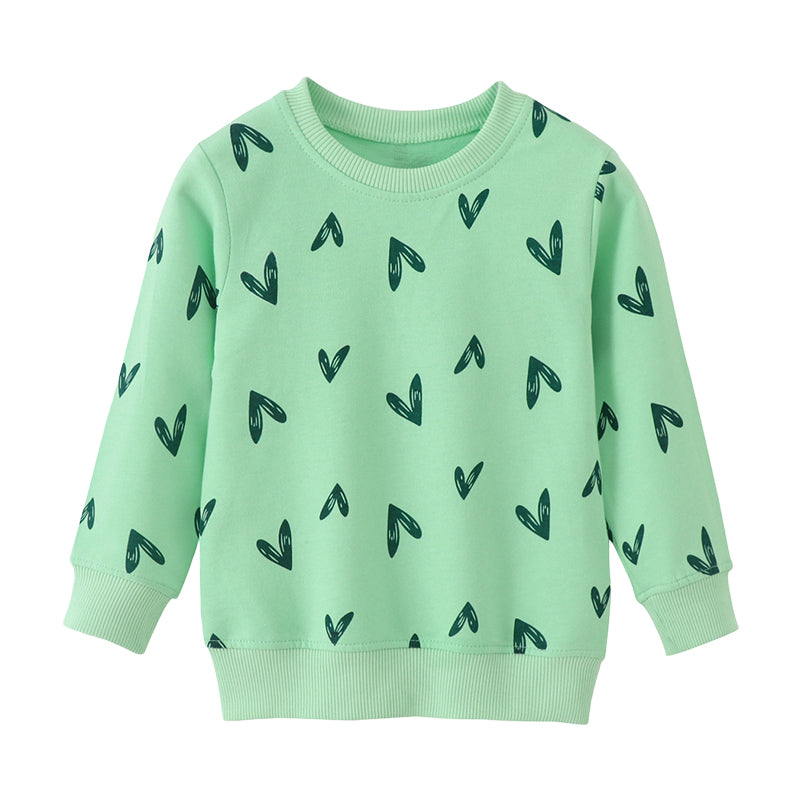 Baby Kid Girls Love heart Print Hoodies Swearshirts Wholesale 221125378