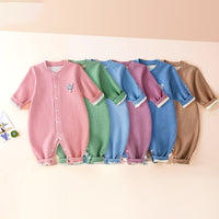 Load image into Gallery viewer, Baby Unisex Solid Color Cartoon Jumpsuits Wholesale 221125385
