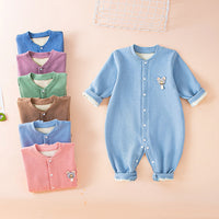 Load image into Gallery viewer, Baby Unisex Solid Color Cartoon Jumpsuits Wholesale 221125385
