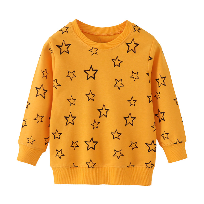 Baby Kid Boys Star Print Hoodies Swearshirts Wholesale 221125387