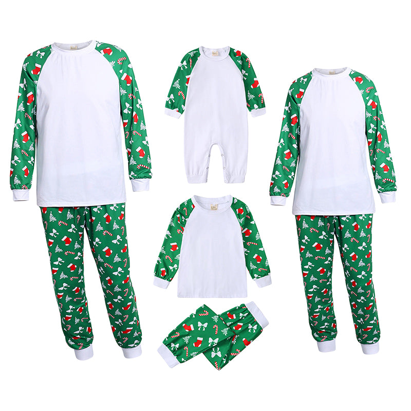 2 Pieces Set Family Outfits Baby Kid Big Kid Christmas Cartoon Print Tops And Pants Sleepwears Wholesale 221125388