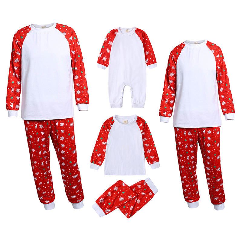 2 Pieces Set Family Outfits Baby Kid Big Kid Christmas Cartoon Print Tops And Pants Sleepwears Wholesale 221125389