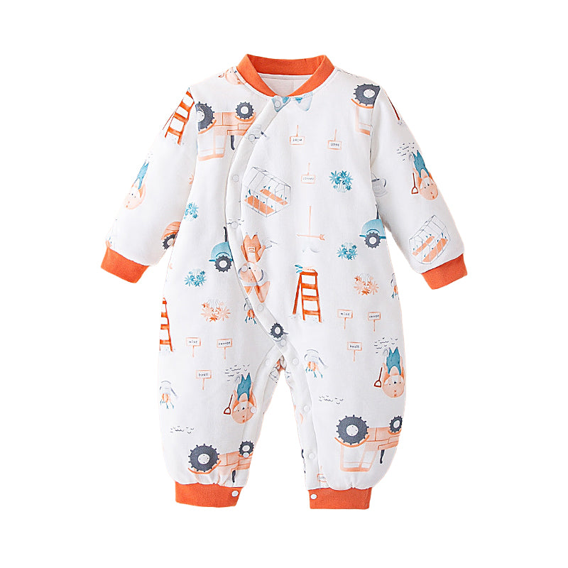 Baby Unisex Cartoon Print Jumpsuits Sleepwears Wholesale 221125402
