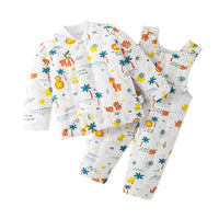 Load image into Gallery viewer, 2 Pieces Set Baby Kid Unisex Flower Print Jackets Outwears And Jumpsuits Wholesale 221125405

