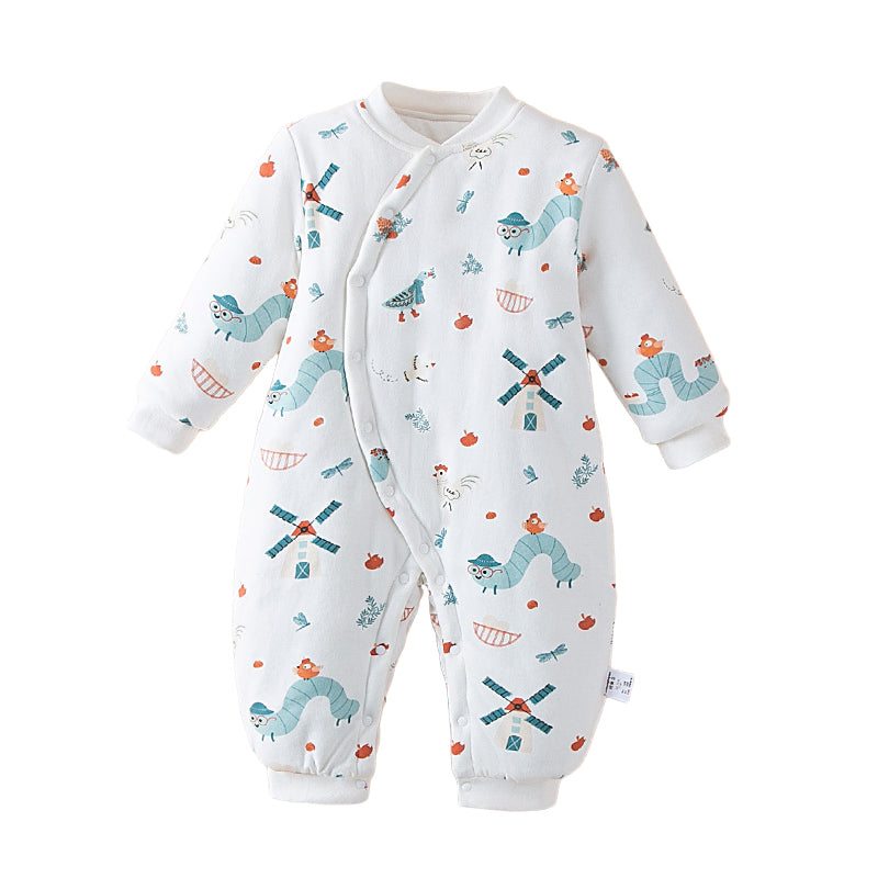 Baby Unisex Cartoon Print Jumpsuits Sleepwears Wholesale 221125407
