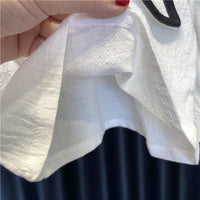 Load image into Gallery viewer, 2 Pieces Set Baby Kid Girls Color-blocking Tops And Solid Color Pants Wholesale 221125421
