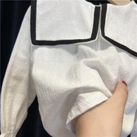 Load image into Gallery viewer, 2 Pieces Set Baby Kid Girls Color-blocking Tops And Solid Color Pants Wholesale 221125421
