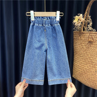 Load image into Gallery viewer, 2 Pieces Set Baby Kid Girls Color-blocking Tops And Solid Color Pants Wholesale 221125421
