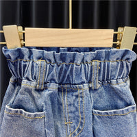 Load image into Gallery viewer, 2 Pieces Set Baby Kid Girls Color-blocking Tops And Solid Color Pants Wholesale 221125421
