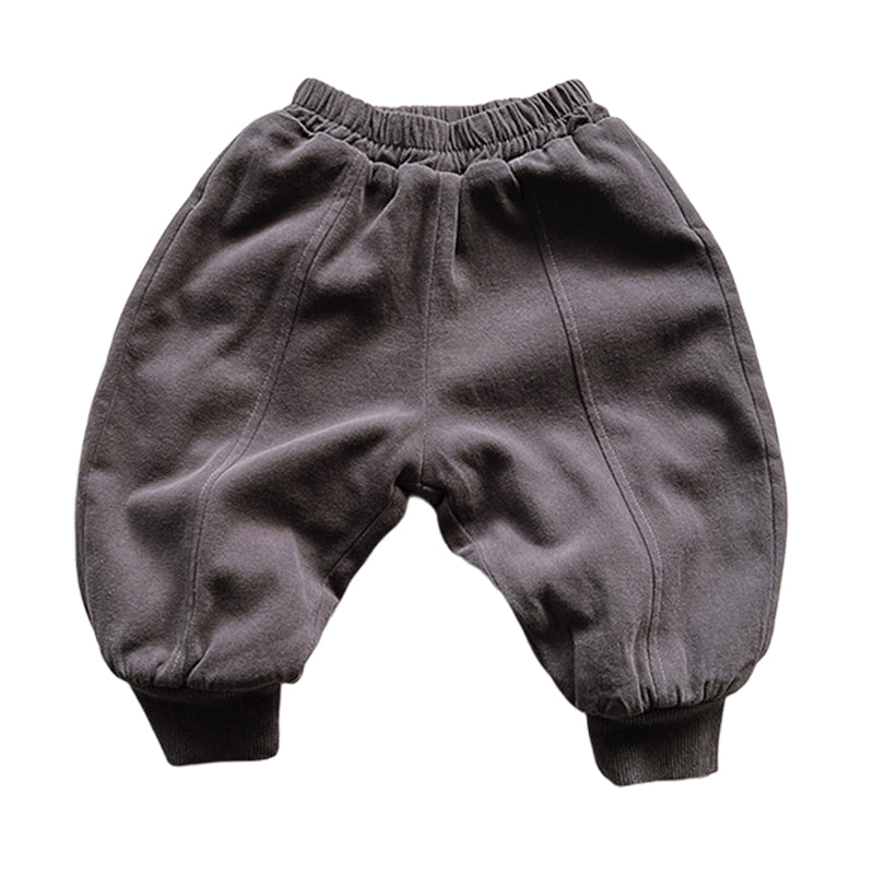Baby Kid Unisex Solid Color Pants Wholesale 221125485